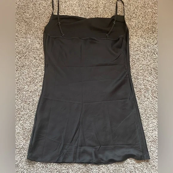 Shein Women’s Silk Mini Dress Black Size Large - Picture 7 of 7